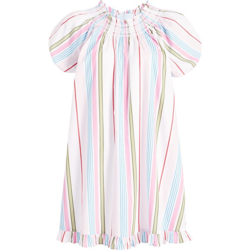 NWT Hill House Home Genevieve Nap Dress in Rainbow Stripe Size M